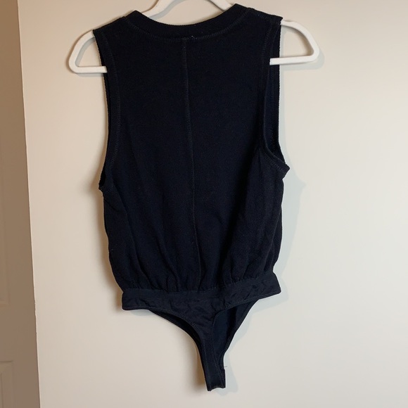 EUC Free People Peek Aye Henley Textured Bodysuit - Picture 6 of 10